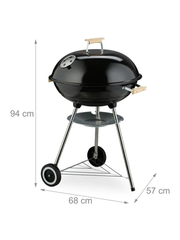 Kugelgrill in Schwarz - Ø 54 cm