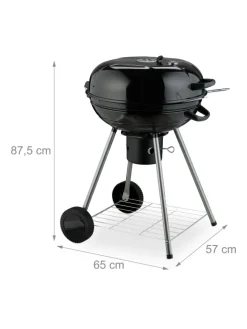 Kugelgrill in Schwarz - Ø 53 cm