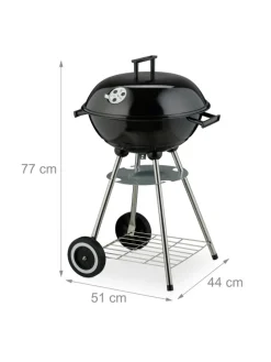 Kugelgrill in Schwarz - Ø 44 cm