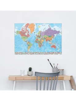 Kunstdruck "Mapa Mundo (ES)"