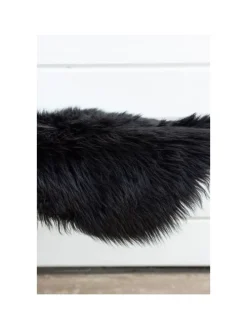 Kunstfell Katy Schwarz 55 x 180 cm