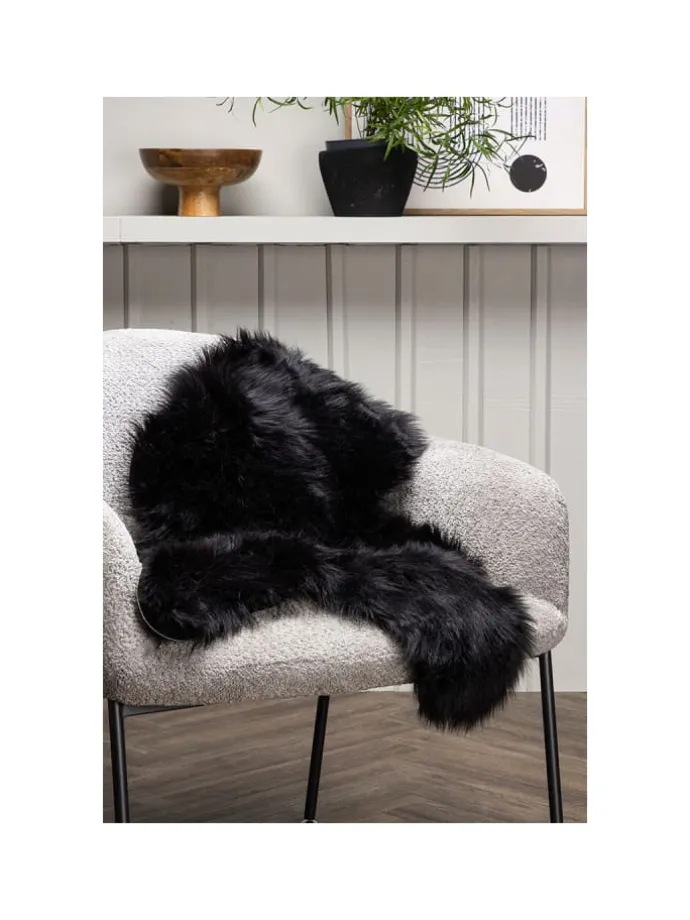 Kunstfell Katy Schwarz 60 x 90 cm