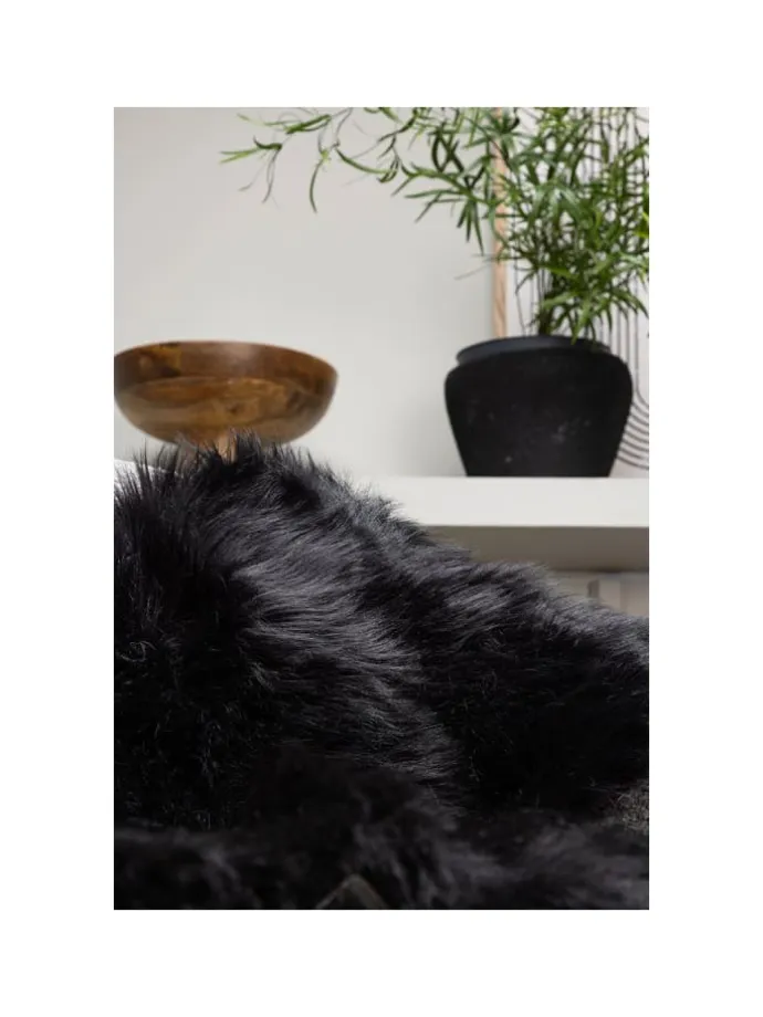 Kunstfell Katy Schwarz 60 x 90 cm
