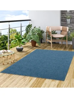 Kunstrasen Rasenteppich mit Noppen Kingston in Blau