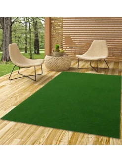 Kunstrasen Rasenteppich mit Noppen Kingston in Groen