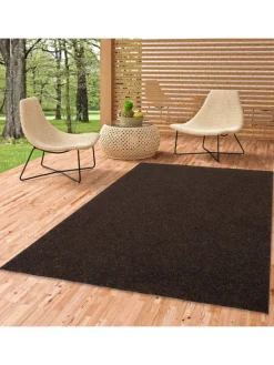 Kunstrasen Rasenteppich mit Noppen Kingston in Braun