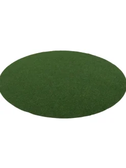 Kunstrasen Rasenteppich mit Noppen Kingston Rund in Grün Mix