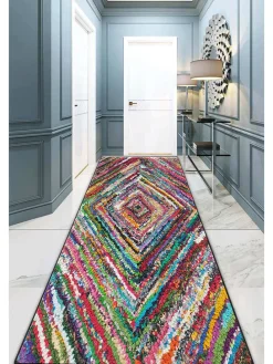 Kurzflor-Läufer in Bunt