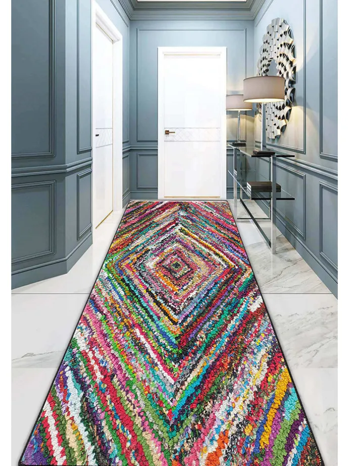 Kurzflor-Läufer in Bunt