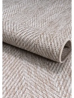 Kurzflor-Teppich ''Berena'' in Beige