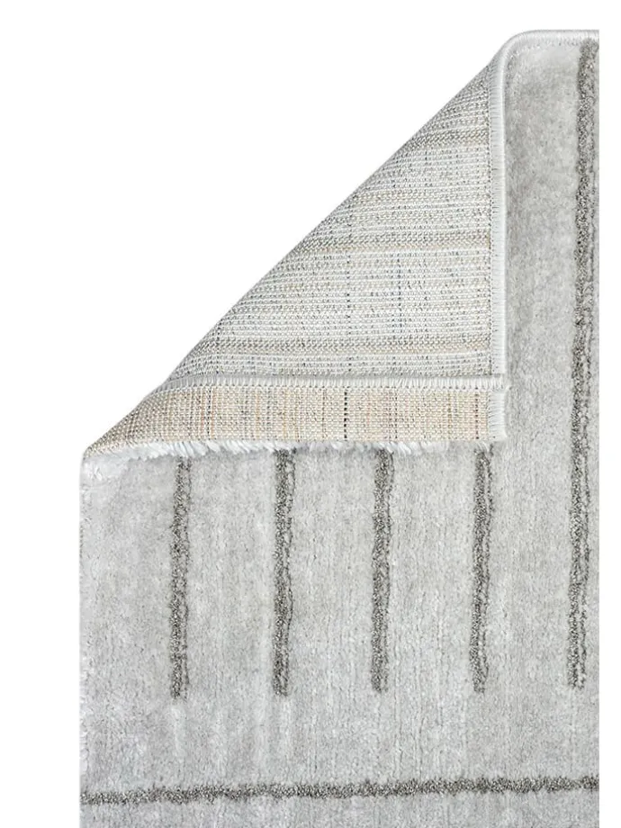 Kurzflor-Teppich "Claude" in Hellgrau