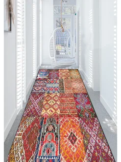 Kurzflor-Teppich ''Eclectic Djt'' in Bunt