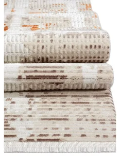 Kurzflor-Teppich ''Elex'' in Beige/ Braun