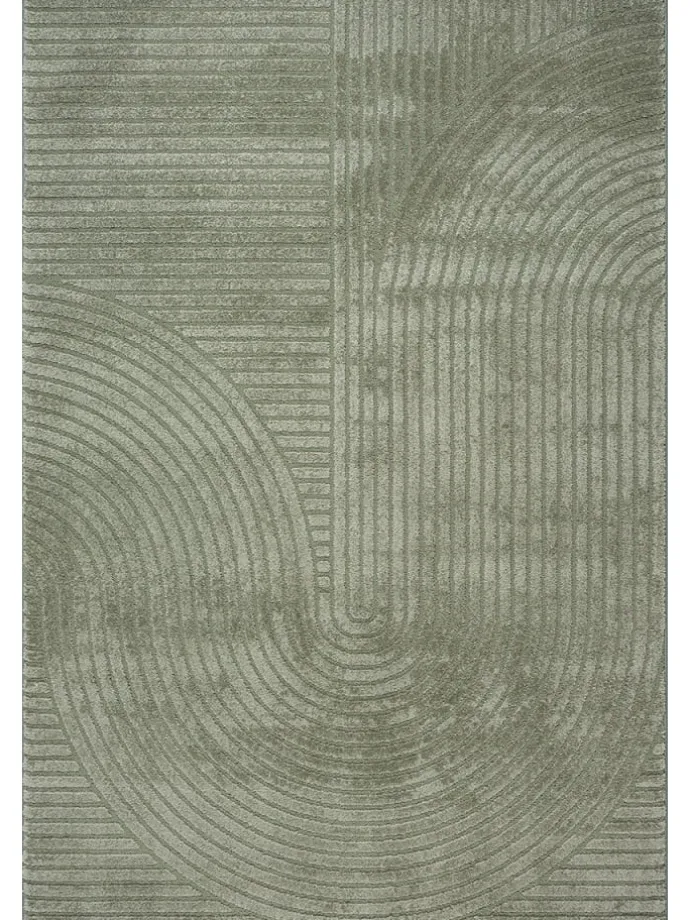 Kurzflorteppich Everest in Grün