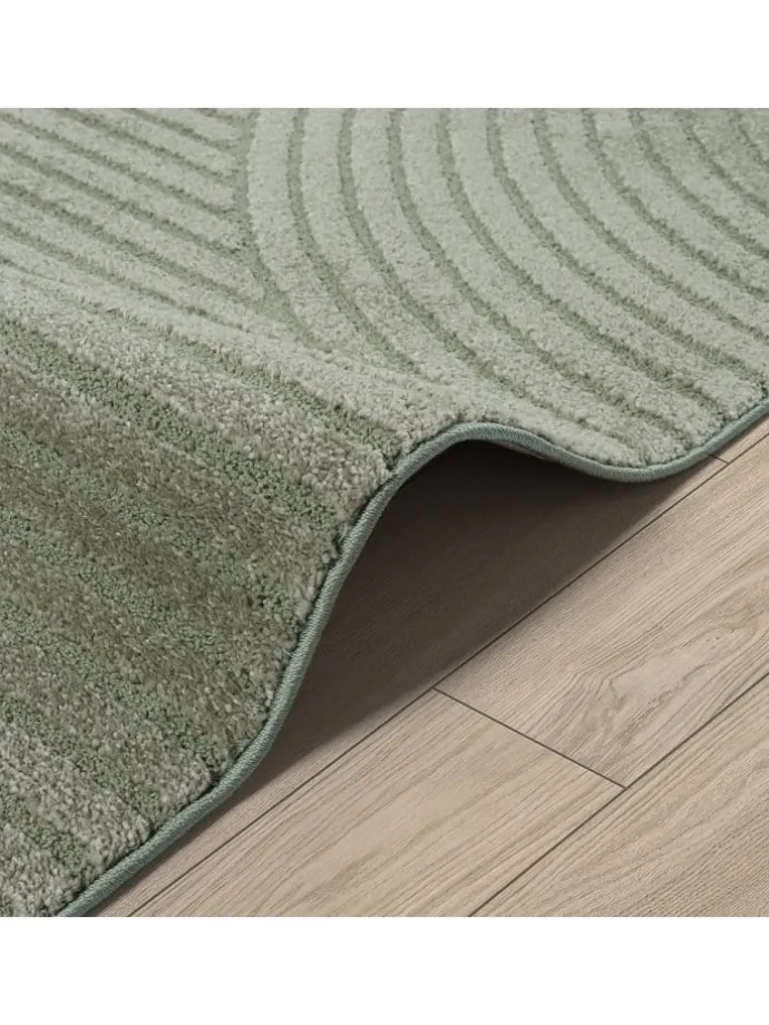 Kurzflorteppich Everest in Grün