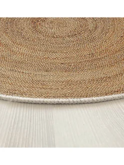 Kurzflor-Teppich in Beige