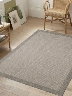 Kurzflor-Teppich in Beige