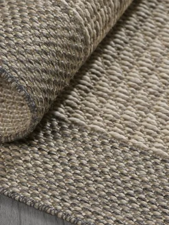 Kurzflor-Teppich in Beige