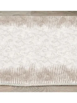 Kurzflor-Teppich in Beige