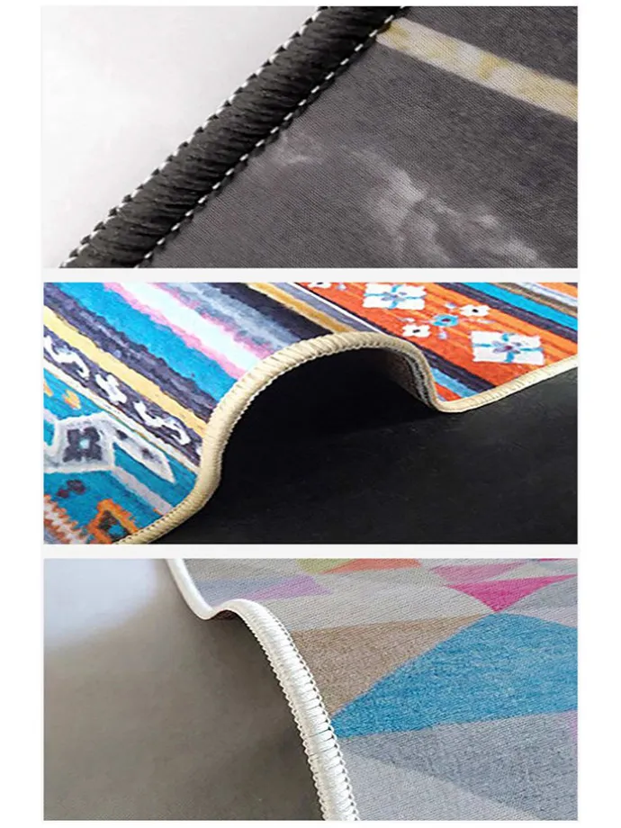 Kurzflor-Teppich in Bunt