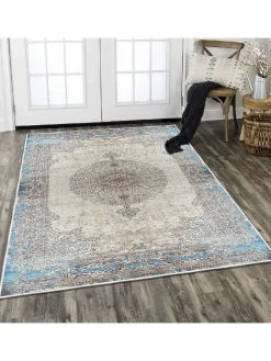 Kurzflor-Teppich in Bunt