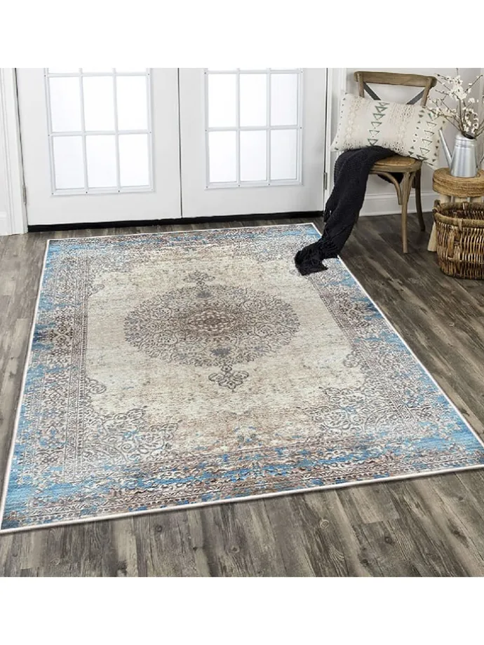 Kurzflor-Teppich in Bunt