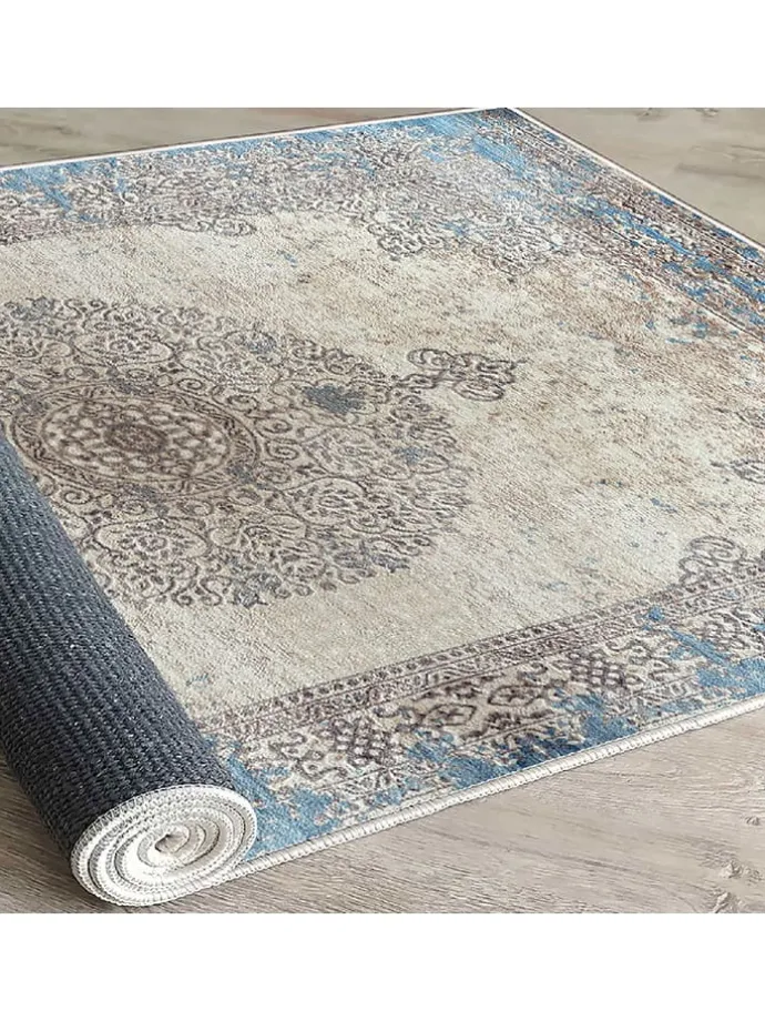 Kurzflor-Teppich in Bunt