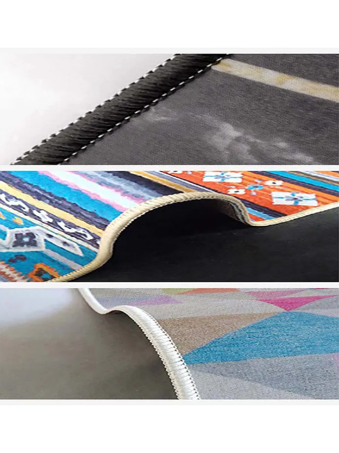 Kurzflor-Teppich in Bunt