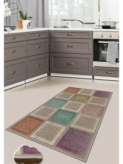 Kurzflor-Teppich in Bunt