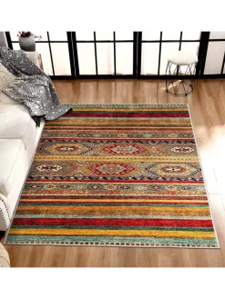 Kurzflor-Teppich in Bunt