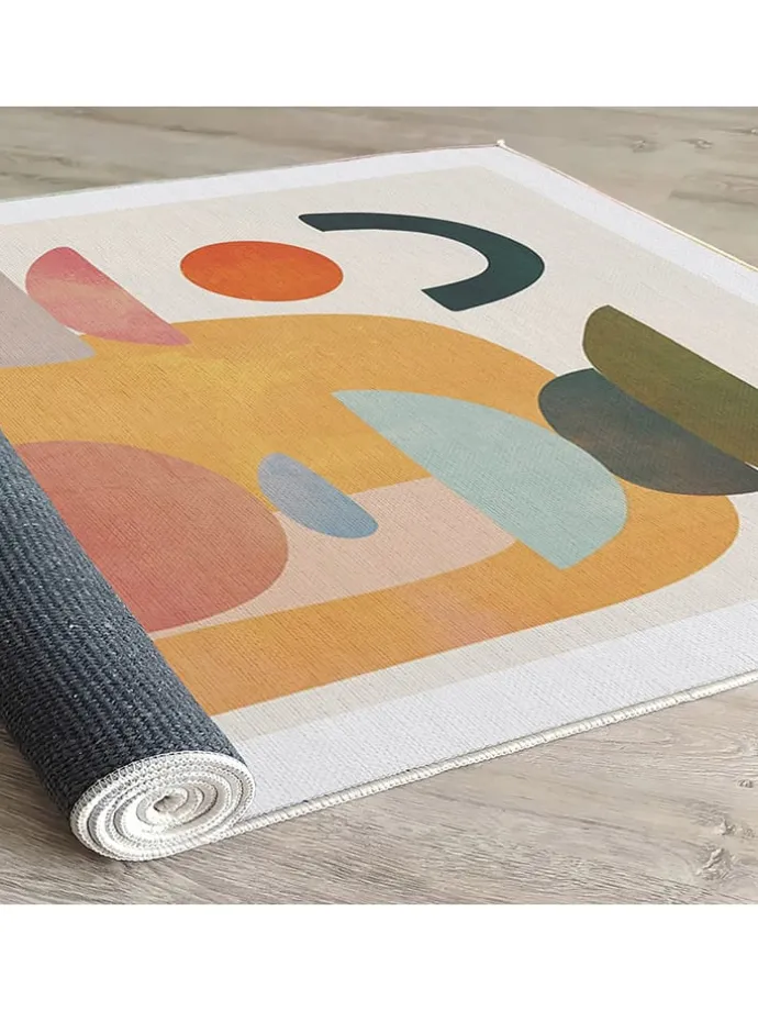 Kurzflor-Teppich in Bunt