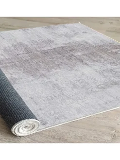 Kurzflor-Teppich in Grau