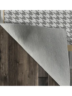 Kurzflor-Teppich in Grau/ Hellbraun