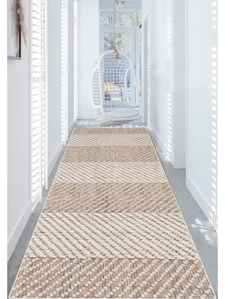 Kurzflor-Teppich in Hellbraun