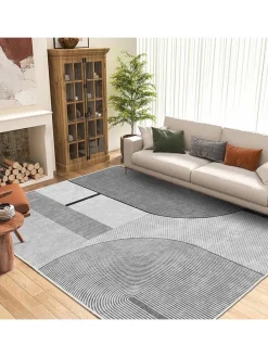 Kurzflor-Teppich ''Infkece14'' in Grau