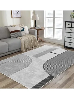 Kurzflor-Teppich ''Infkece14'' in Grau