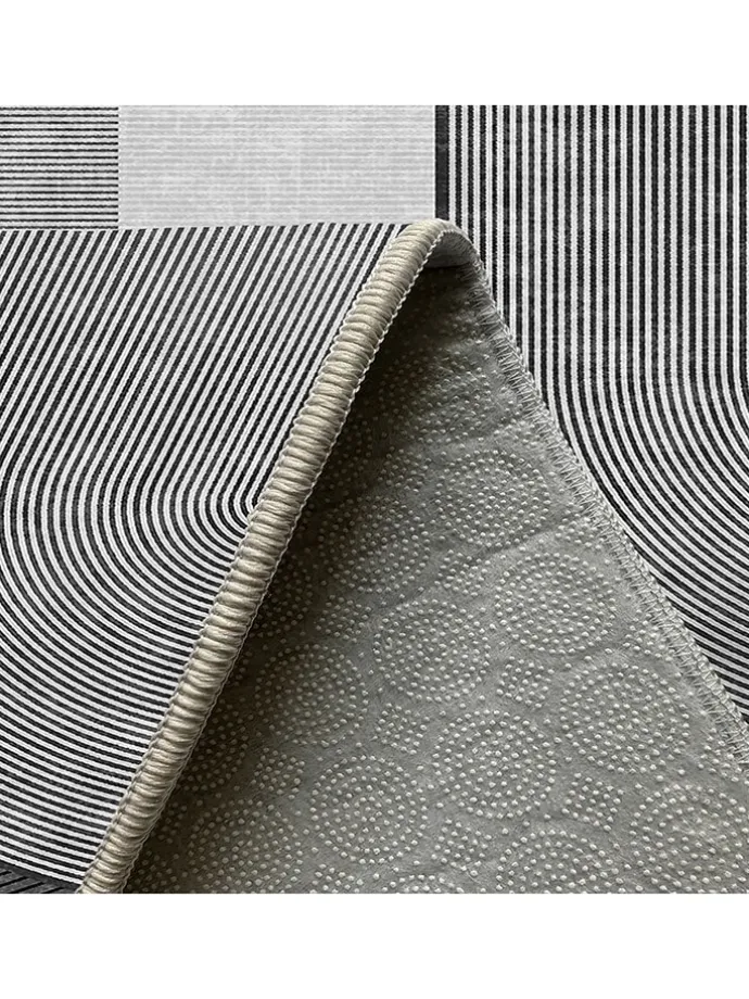 Kurzflor-Teppich ''Infkece14'' in Grau