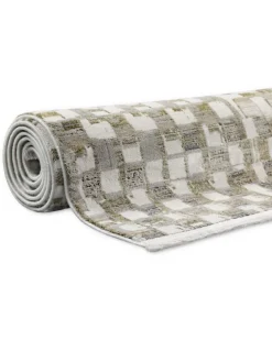 Kurzflorteppich Jala in sand beige, grau