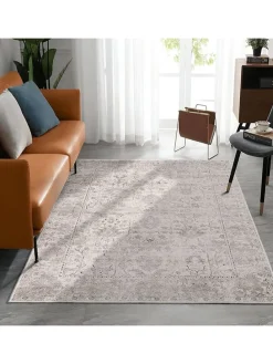 Kurzflor-Teppich ''Kece-Fr09'' in Beige