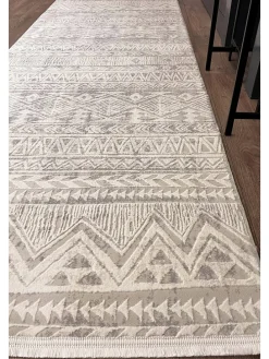 Kurzflor-Teppich "Leo" in Beige