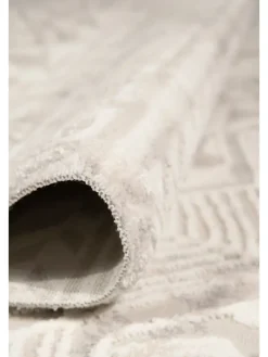 Kurzflor-Teppich "Leo" in Beige