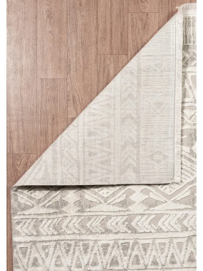 Kurzflor-Teppich "Leo" in Beige