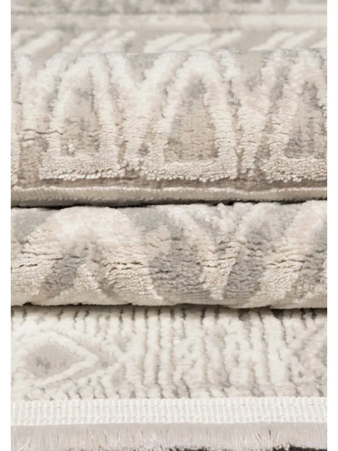 Kurzflor-Teppich "Leo" in Beige