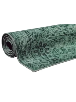 Kurzflorteppich 2nd Avenue in dunkelgrau,grün