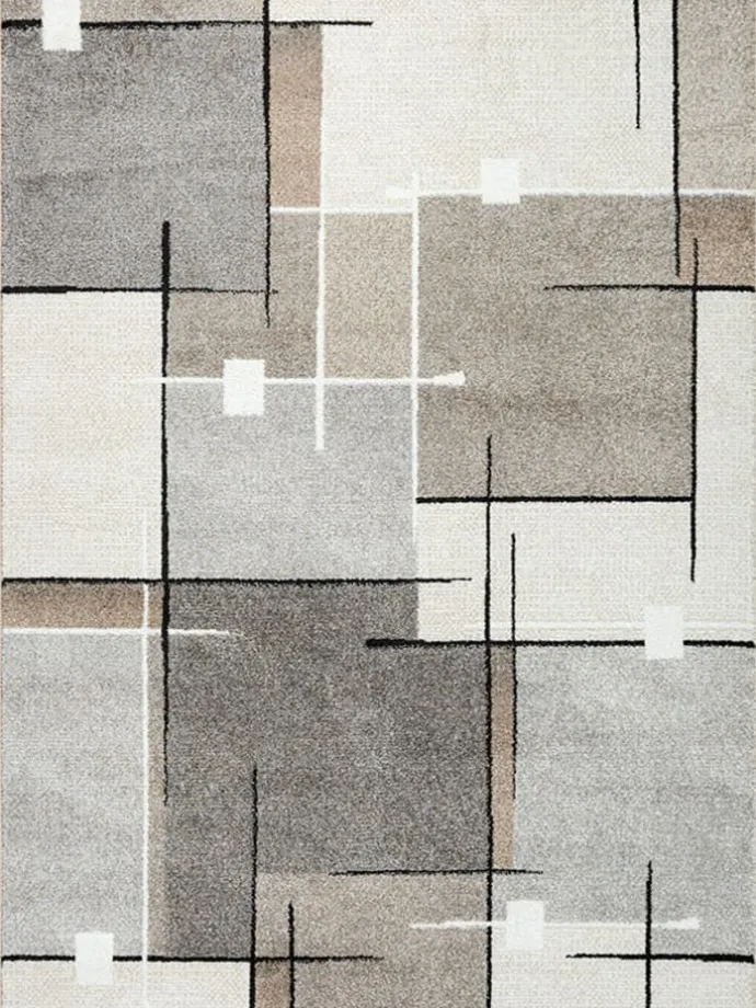 Kurzflorteppich Pearl C in Beige