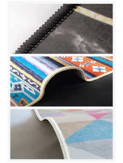 Kurzflor-Teppich "W1077" in Bunt