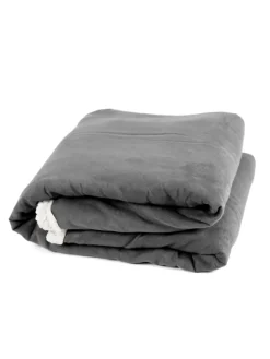 Kuscheldecke " Sherpa-Plüsch " in charcoal