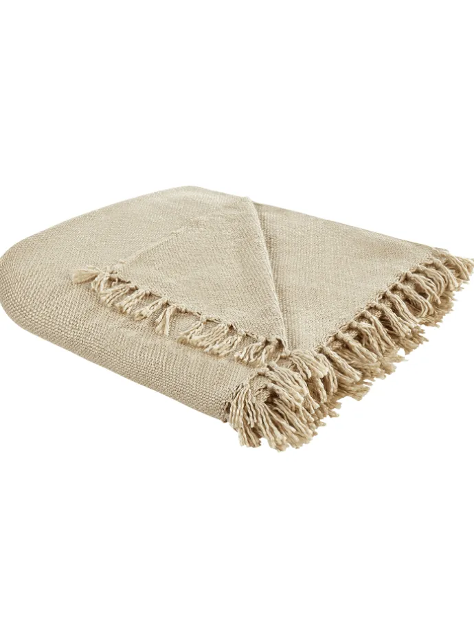 Kuscheldecke CHAOHANI in Beige - (W) 150 x (L) 200 cm