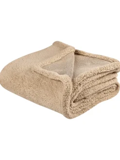 Kuscheldecke MIRGE in Beige - (W) 125 x (H) 0.7 x (L) 150 cm