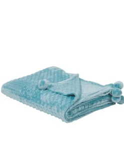 Kuscheldecke SAMUR in Blau - (W) 200 x (H) 2 x (L) 220 cm